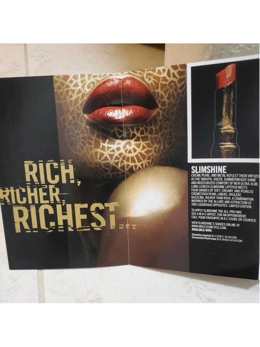 LOT of 6 MAC Cosmetic LE Collectible Postcards!